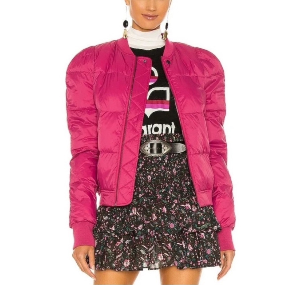Isabel Marant‎ Etoile Cody Puffer Jacket in Raspberry 36 / Small / 4US